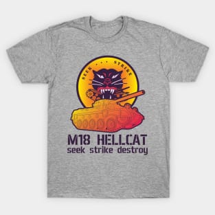 M18 Hellcat seek strike destroy in Synthwave style T-Shirt